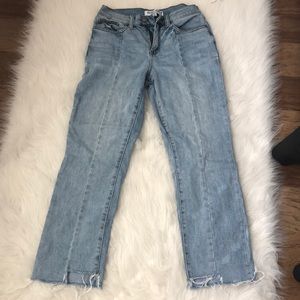 Light wash jeans